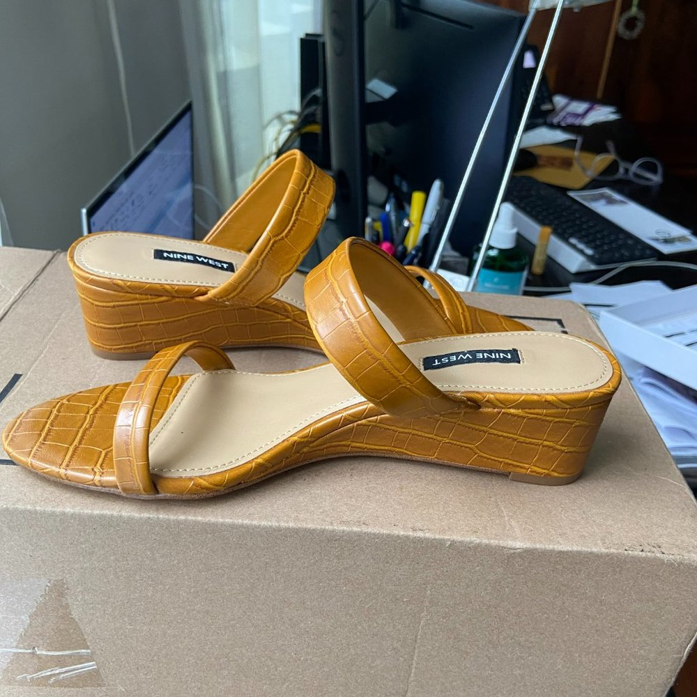Nine West Wedge Sandals - Never Used